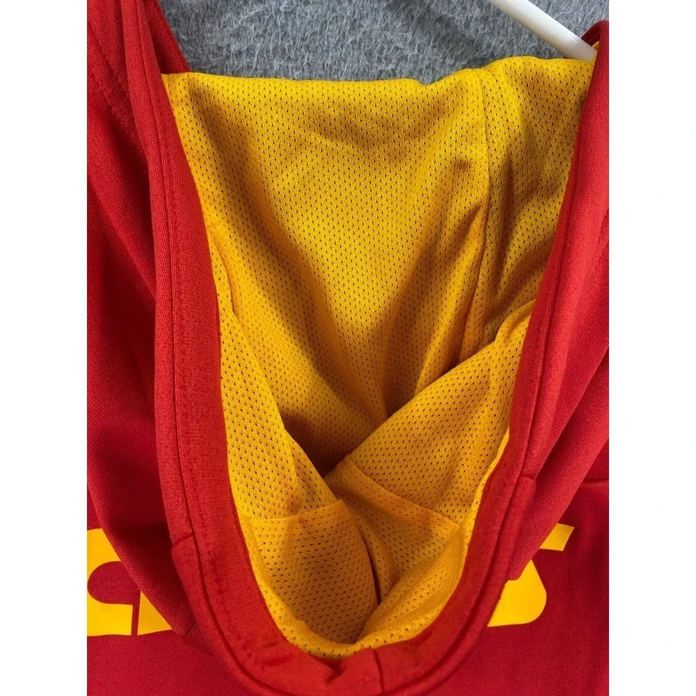 Nike Kansas City Chiefs Hoodie Mens XL Red Therma Fit Fleece Full Zip Sweatshirt